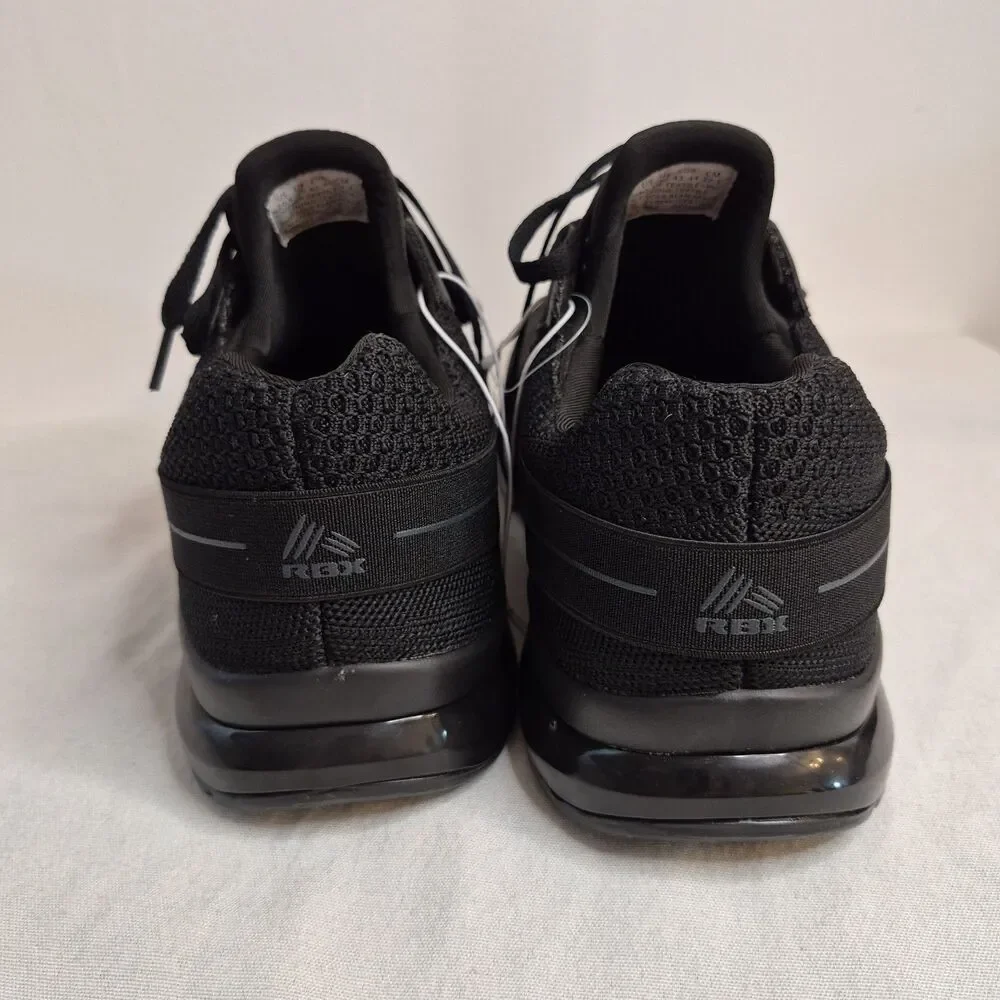 RBX Men's Ormon-K Athletic Sneakers Size 10.5 Black Knit Lightweight Breathable